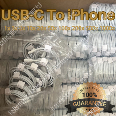 PD USB Type C USB C Fast Charger Cable Lot For iPhone 14 13 12 11 XR XS Max 8 7