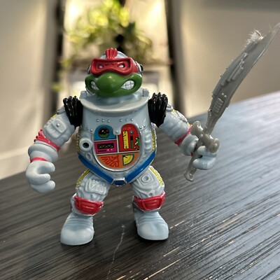 Vintage 1990 TMNT Ninja Turtles Raphael Space Cadet Astronaut Playmates ...
