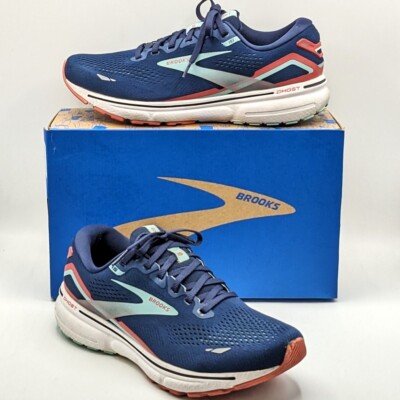 Brooks ''Ghost 15'' Women s Award Winning Running Shoe Peacoat/Canal Blue/Rose 10