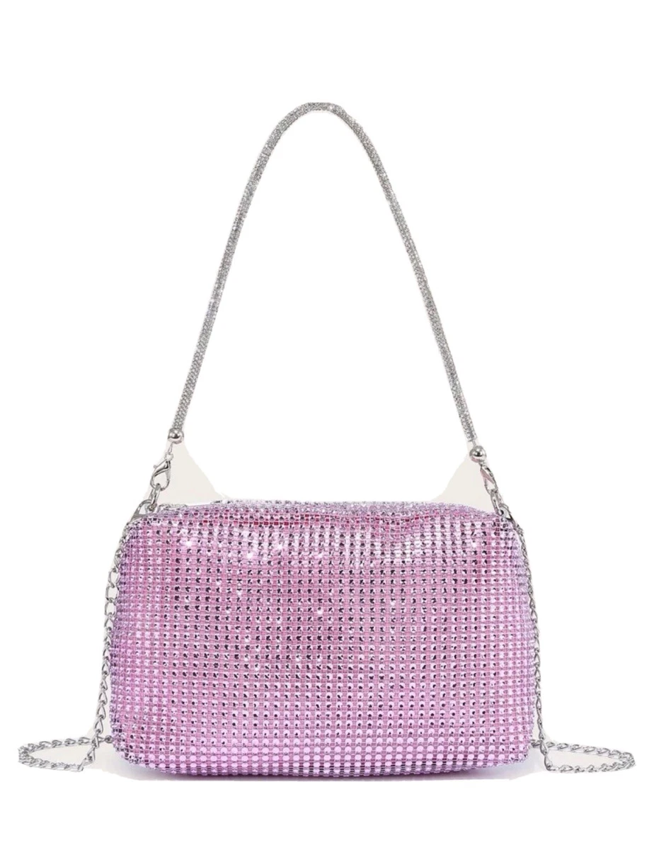 Steve Madden Bbelzerc shoulder bag in pink rhinestone | ASOS