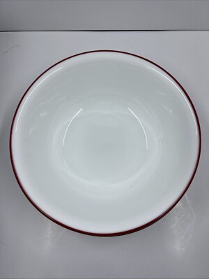 Corelle  Red Rim Cereal or Soup Bowls Set of 2