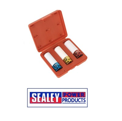 #ad Sealey Alloy Wheel Impact Socket Set 3pc 1 2quot;Sq Drive SX031 GBP 149.28