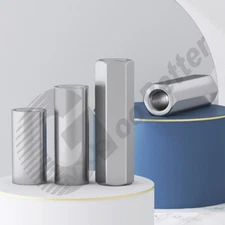 M4 M5 M6 M8 M10~M24 Galvanized steel Round / Hex Head Full Thread Coupling Nuts