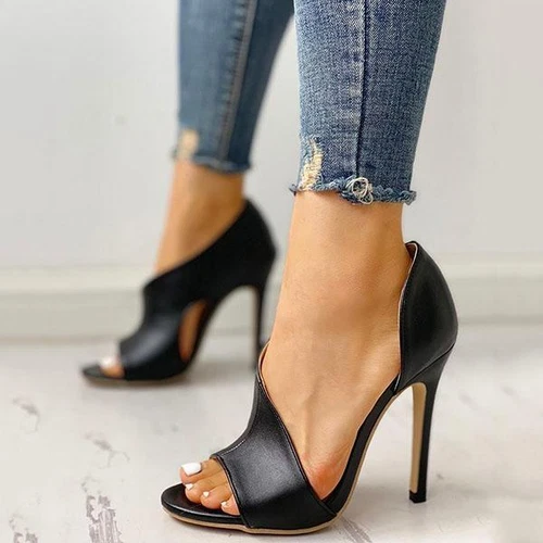 Women Lady Summer Sandals Open Toe High Heel Party Cut Out Pumps Formal Shoes - Bild 1 von 13