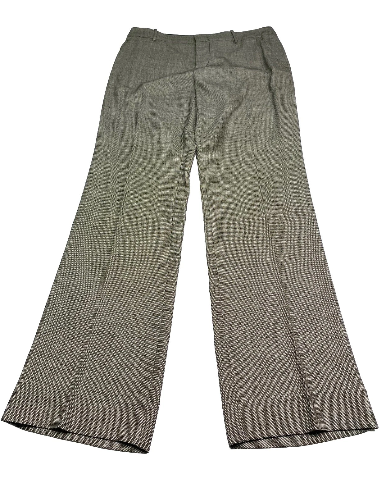 Pantalon pantalon droit vintage femme GUCCI gris laine/soie taille 32”L X 32” I