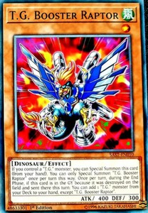 T.G. Booster Raptor - SAST-EN010 - Common - 1st Edition x3 - Near Mint