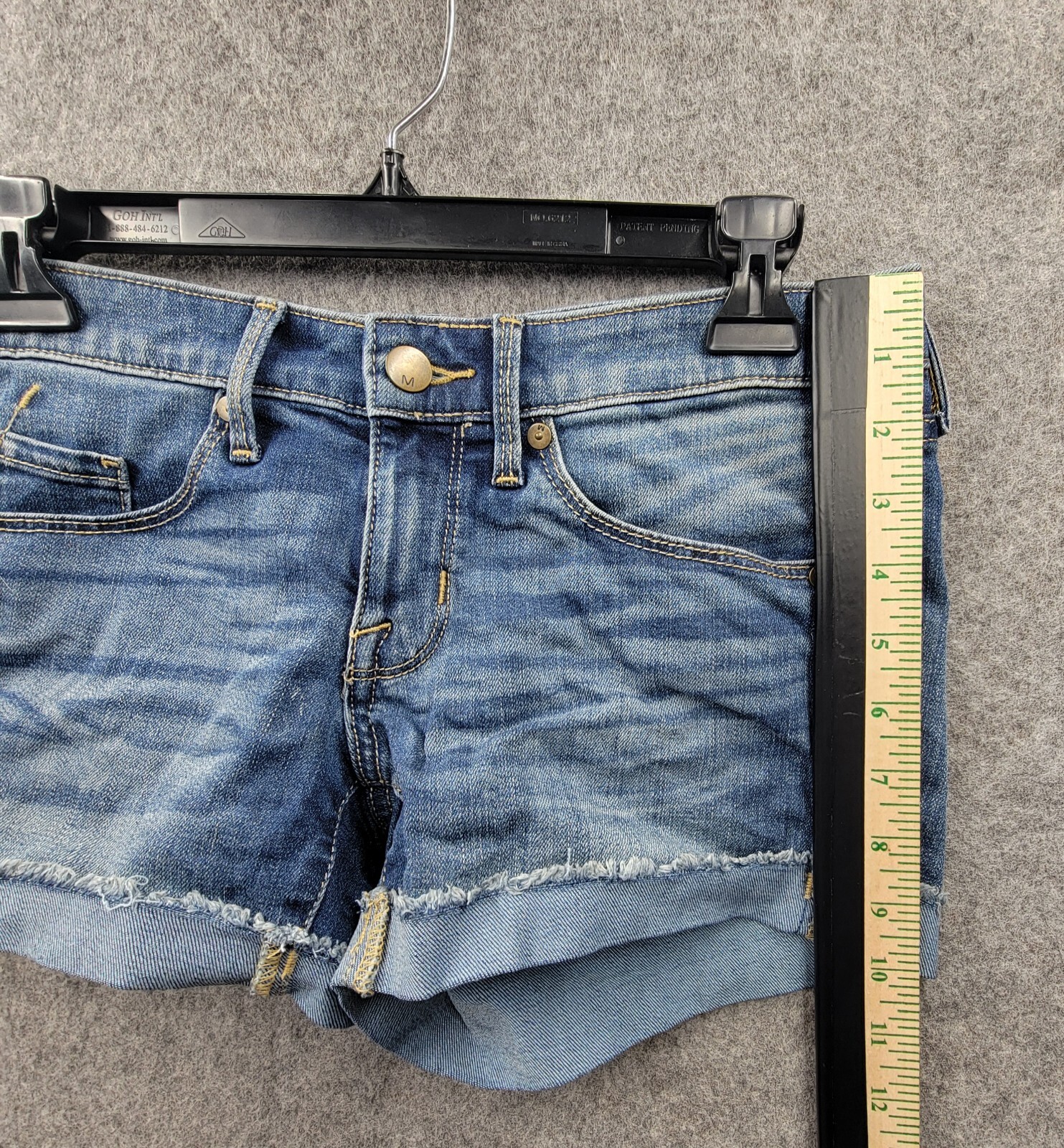 Mossimo Womens Blue Denim Shorts Size 0 Super Stretch image 7