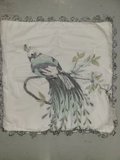 Nina Campbell - Nina Home "Paradiso Peacock" 18" Pillow Cover