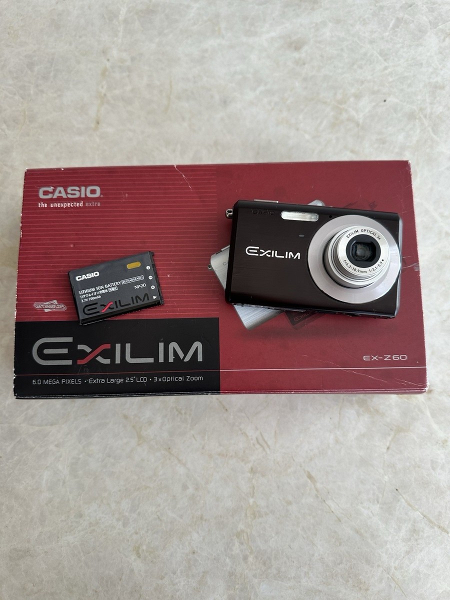Casio Exilim EX-Z60 6.0MP Digital Camera Black Untested Comes With