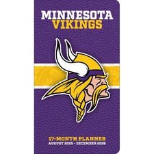Turner Licensing,  NFL Minnesota Vikings 17 Month 2026 Pocket Planner, 3.5'' X 6
