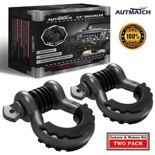 Autmatch D Ring Shackle 34 Heavy Duty For Off Road Recovery Gunmetal Gray Autmatch D Ring Shackle 34 Heavy Duty For Off Road Recovery Gunmetal Gray