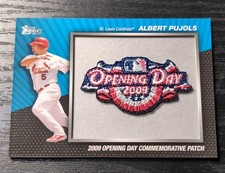Topps 2010 Albert Pujols #MCP-48 Commemorative Patch Series 1 Cardinals