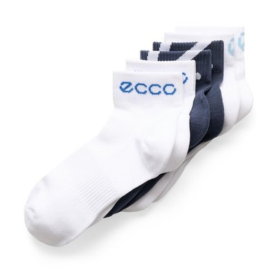 ECCO Active Socken Damen Herren weiss blau 3er Pack