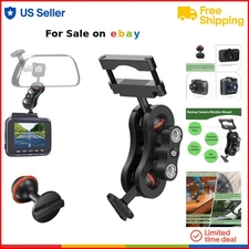 Dash Cam Mount Aluminum Rearview Mirror Bracket for Rove R2-4K PRO Dual Drive