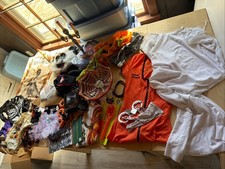 Lot Of Halloween - Pumpkin Carving, Candle, Bowls, Masks, Costumes, Light Td118