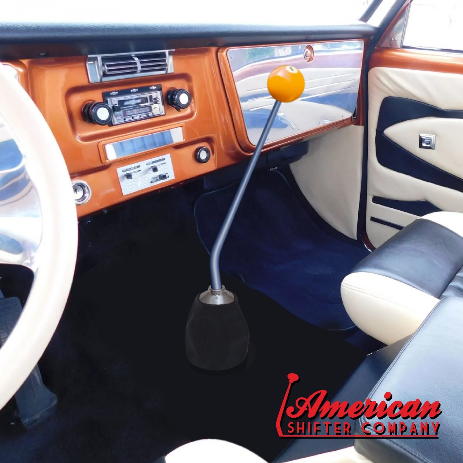 Chrome 23" Single Bend Shift Arm Fits TKO Magnum Tremec 5 6 Speed Hot Rod Truck 