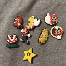 Mario Brothers Shoe Charms For Crocs Pieces Star Princes Peach