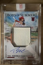 2025 Panini Boys Of Summer - Thomas Saggese #JMS-TS Jumbo Material Autograph /99