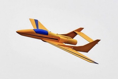 Quiet & Electric Flight Internat. Pushy Cat by Ron Laden RC Airplane Short Kit.