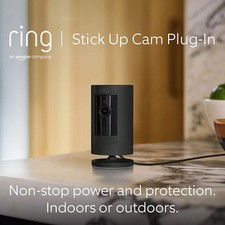 Ring Stick Up Security Cam Plug-in 3rd Gen HD Indoor Outdoor Wireless 2way Black