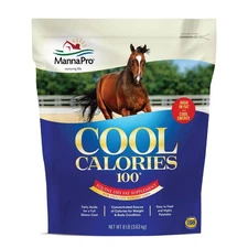 Manna Pro Start to Finish Cool Calories 100, Equine Dry Fat Supplement, 8 lbs