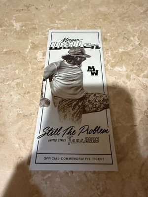Morgan Wallen Still The Problem Commemorative Ticket 2026 TOUR OFFICIAL MERCH