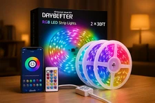 Led Strip Lights,100ft Light Strips with App Control Remote 5050 RGB LED Lights