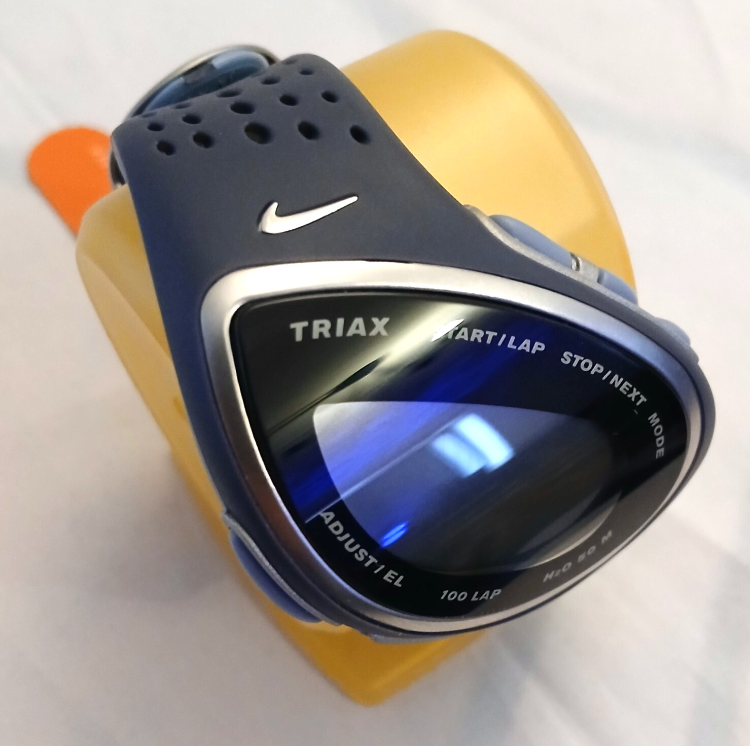 BRAND NEW!! NIKE TRIAX STAMINA SUPER Men's Sports Watch!! 50M (Navy Blue) RARE ✨