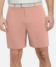PGA Tour Men's Golf Performance Stretch Shorts 8" UPF 50 Plumeria Pink Size 36