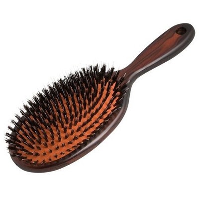 Comair Langhaarpflegebürste 13-reihig Naturborste Paddle Brush Kissenbürste