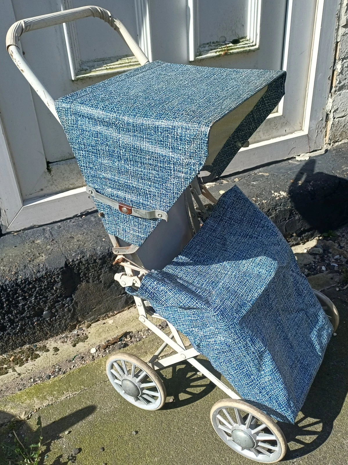 Vintage Cumfifolda Pushchair 1960s rare rain cover folding for dolls teddy bears