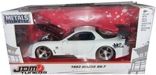 JDM Tuners 1993 Mazda RX-7 White 1:24 Diecast W2 Wide body With Box 