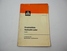 Atlas 402 Hydraulik Lader Bagger Ersatzteilliste Ersatzteilkatalog 1971