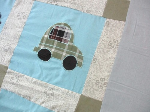 Handarbeit Maschine Nähen Baumwolle Patchwork Applikation 46"x 58" Quilt Top - Bild 16 von 24
