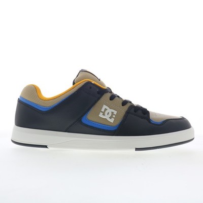DC Shoes Cure Mens Black Leather Lace Up Skate Inspired Sneakers Shoes