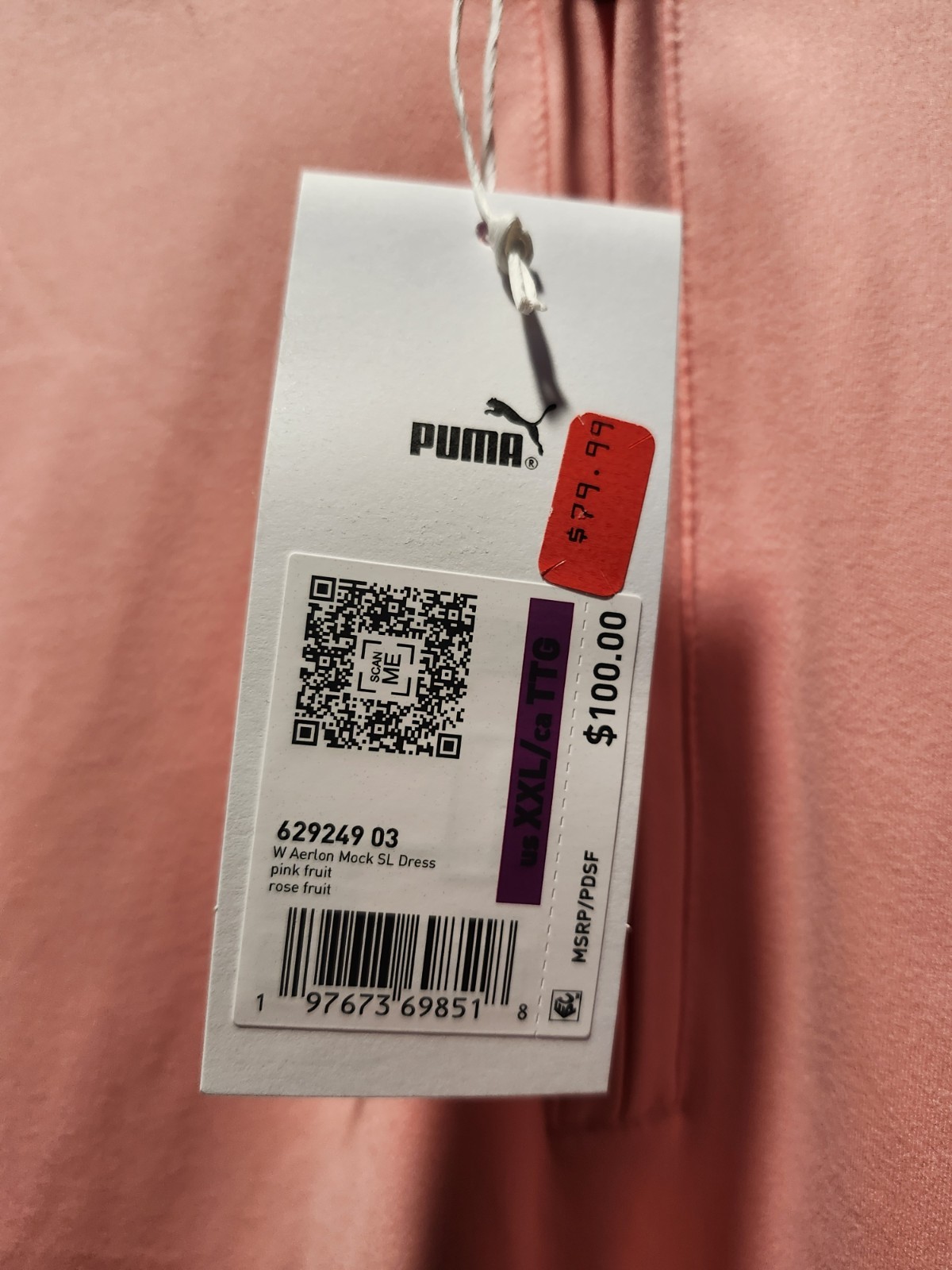 Womens Puma Aerlon Sleeveless Golf Dress mock neck 1/4zip Shorts Wpockets SZ XXL thumbnail 3