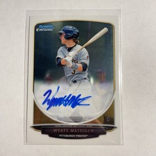 2013 Bowman Chrome Prospects Auto Wyatt Mathisen #BCP-WM Auto