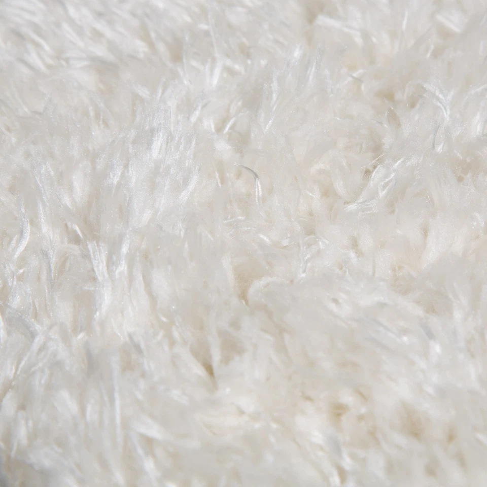 Fellteppich Kunstfell XXL Imitat Flokati Stil  Langflor Teppich Wohnzimmer Weiß - Bild 3 von 4