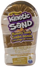 Kinetic Sand Mini Mummy 170g Brown Sand with Surprise Figure, Tools and Gems