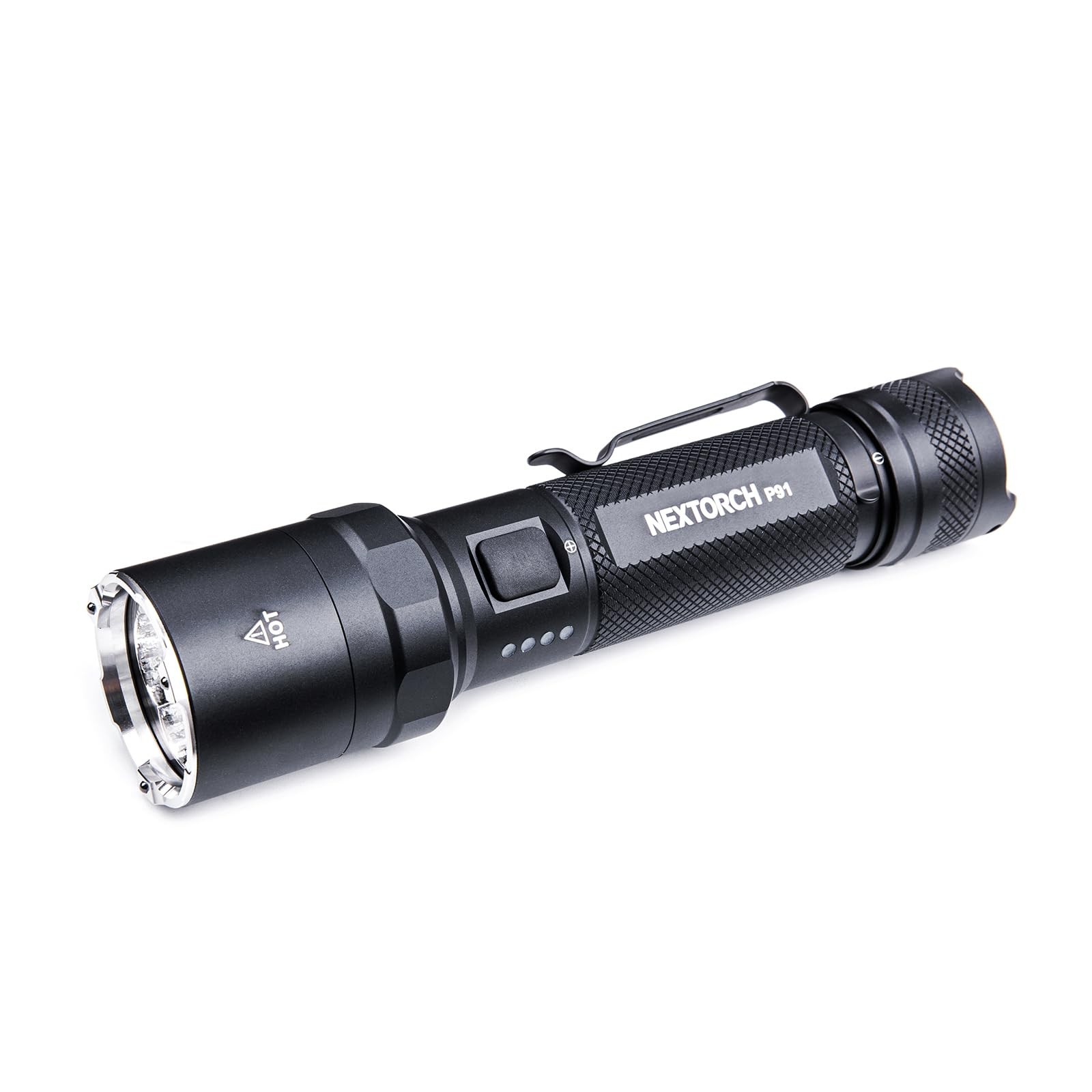 P91 Tactical Flashlight High Lumens, 5000 Lumens Dual Switch Rechargeable Fla...