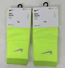 Nike Spark Running Socks Ankle Lot 2 Pairs Men 8-9.5 Women 9.5-11 Large New