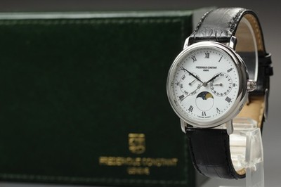 Vintage 1997 [N MINT w/ BOX] FREDERIQUE CONSTANT Moon Phase Quartz Men's Watch