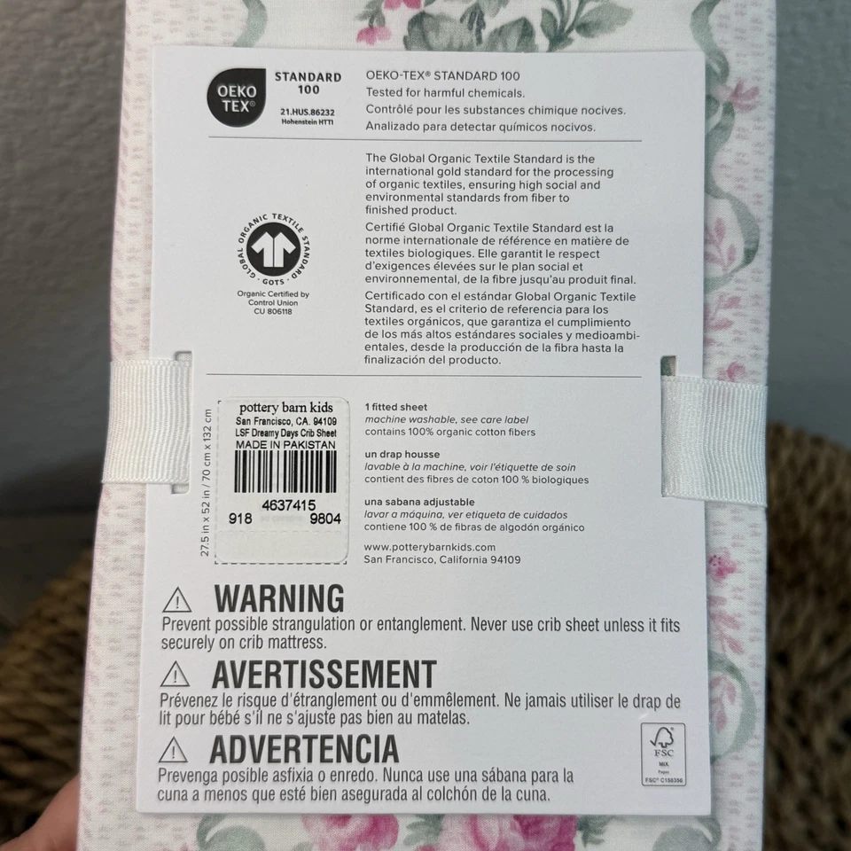 SÁBANA BAJERA CUNA DÍAS DE ENSUEÑO ORGÁNICA LOVESHACKFANCY NIÑOS GRANERO DE CERÁMICA ~ ROSA Foto 4 de 4