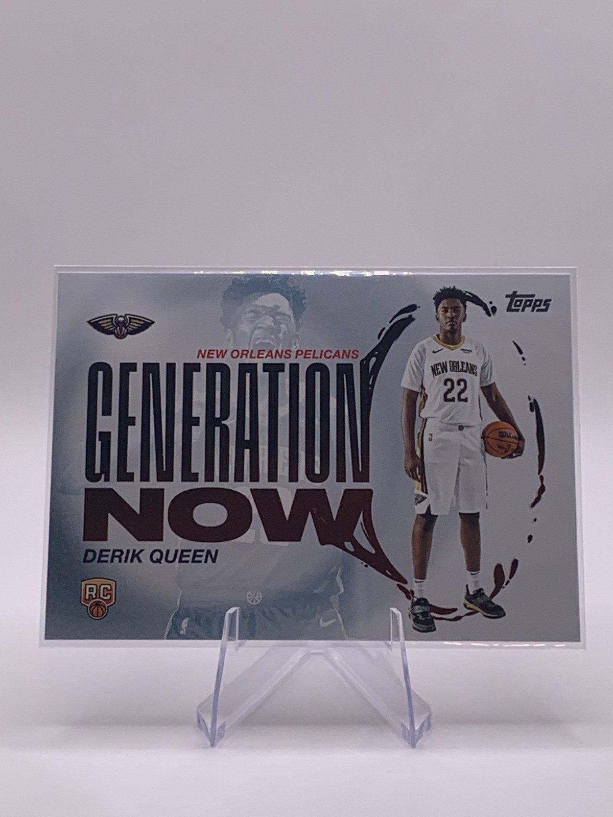 Derik Queen Generation Now Rookie 2025/26 Topps Basketball Card #GN-13 Pelicans