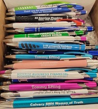 ExpressDesigns - Box Of Misprint Pens - Plastic - Ink Ballpoint Bulk Retr