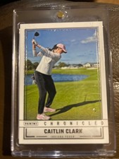 caitlin clark chronicles gem condition in a golf shot