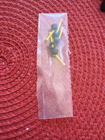 Lego 4592c01 Antenna Small Base Yellow Lever (4592 / 4593) 6987 Blacktron - 5x