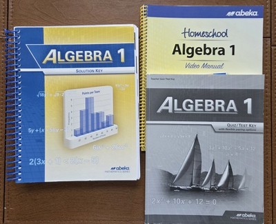 Abeka Algebra 1 Solution Key, Quiz/Test Key, Video Manual 