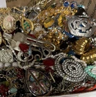Vintage & Modern Some Signed Costume Jewelry Lot Full Small Priority Box # 32