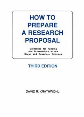How to Prepare a Research - Paperback, by Krathwohl David R. - Very Good